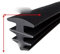 Forma a T Lega di alluminio Vetro per porte e finestre Fisso 90 Striscia di tenuta in gomma Guarnizione Gap Filler Tappo antivento Profilo in gomma-008 16x13mm