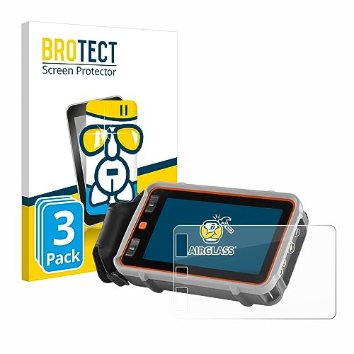BROTECT Schutzglas für Waygate Technologies Krautkrämer USM 100 | 3 Stück Transparenter Displayschutz Made in Germany Schutzfolie Panzer Folie Glas 9H Anti-Fingerprint Einfache Montage Clear
