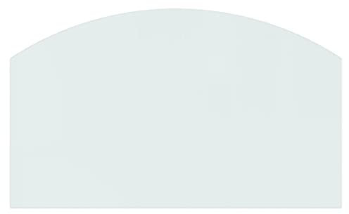 Gecheer Kaminofen Glasplatte mit Bodenschutz Kaminplatte Kaminglas Ofenglas Bodenplatte Funkenschutzplatte Glasbodenplatte Kaminbodenplatte Glasplatte 100x60 cm