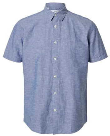 Slhreg-New Linen Shirt Ss Noos
