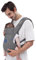 YEMKEZO Verbesserte Babytrage für Neugeborene, Babytrage (3,2–11,3 kg), Babytrage, mit Klettverschluss für leicht verstellbar, weicher Stoff, grau, erhältlich in allen Jahreszeiten