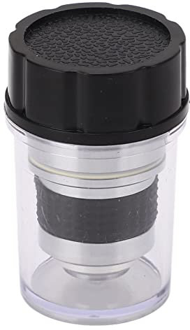 Objectif de Microscope 100X, Objectif de Taille RMS, Lentille de Remplacement Résistante aux Chutes, pour étudiants et Chercheurs en Biologie, Matériau en Alliage d'aluminium et