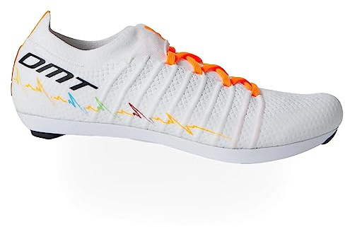 DMT Pogi's - Scarpe da Ciclismo Unisex, Colore Bianco, Taglia 42, Bianco, 43 1/3 EU