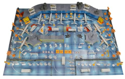 UPKOCH Model Airplanes 200pcs Airport Playset Airport Terminal Scene Diy Toy Model Set for Kids with Building Blocks,top Stem,figures,vehicles,bag Packing Airplane Toys