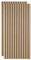 Ollewiellan Lot de 2 panneaux acoustiques - 1,44 m² - En bois de chêne et feutre - 120 x 60 cm - Revêtement mural en bois pour studio et maison - Décoration murale intérieure - Chêne