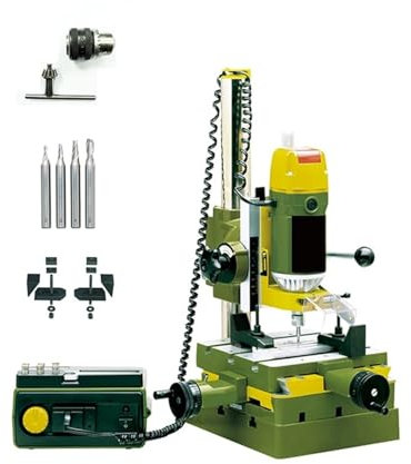 DEBLAN Taladro, fresadora de sobremesa, taladradora y fresadora multifunción, minitaladro de sobremesa de 220 V, 20165