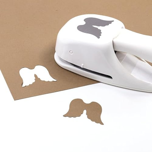 Artoz Stanzer M - Motiv: Engelsflügel für Bastelprojekte, 50 mm Motivgröße, 220 g/m² Papierstärke, Schweizer Design
