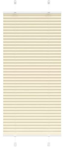 vidaXL Plissee Creme 55x150 cm Stoffbreite 54,4 cm Polyester