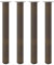 vidaXL Patas para mesa de bar 4 unidades acero natural 90-92 cm Acero