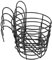 Kissmii 4Pcs Hanging Railing Flower Pot Holders Plant Iron Racks Fence Metal Potted Stand Mounted Balcony Baskets Small