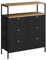 Vicco Kommode Belaro, Kommodenschrank, Schwarz, 80 x 95 cm mit 6 Schubladen