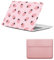 HLAAJJX Custodia Rigido per Nuovo Macbook Air 13,6 pollici M3 M2 Case Retina e Touch ID A2681 A3113 2022 2024, Copertina & PC Portatile Borsa per Macbook Air 13 M3 M2,Paglierino Rosa