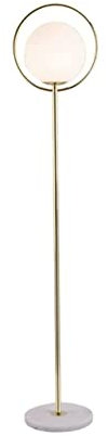 HDICUHNANU Lampadaire sur Pied Lampadaire en Boule De Verre Lampadaire en Métal Doré Lampe De Lecture Populaire Lampadaire Decoration Salon