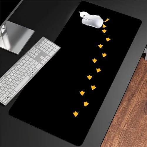 Gaming Mauspad Groß Mousepad 600x400x2mm Cartoon Ente Mauspad XXL mit Rutschfester Basis Waschbares Schreibtischunterlage für Zuhause, Büro, Gamer