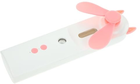 DIYEAH Mini Ventilateur Rechargeable Portable Avec Brumisation Ventilateur De Voyage USB Pour Activités Extérieures Et Bureau Rose