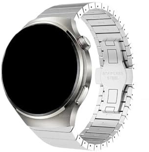 Srndsydak Correa de reloj acero inoxidable 22mm Compatible con Huawei Watch GT 4 3 2 Pro 46mm/Samsung Galaxy Gear S3/Amazfit GTR(Silver,For amazfit balance)