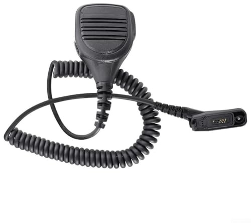 URPIZY Funk-Lautsprecher Mikrofon Für Motorola XPR/APX Serie - Wasserdichtes & Staubdichtes Metall/ABS-Gehäuse - Mit Clip & 3.5mm Klinke Für Industrie & Außeneinsatz