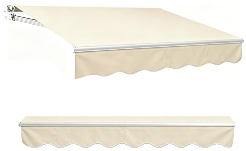 Tela de Repuesto para Toldo 2.85x2.0m Lona de Repuesto Ventanas 5.0x2.50m | Protección UV, Tela de Cubierta, Exterior(9.3x6.5ft(285x200cm))