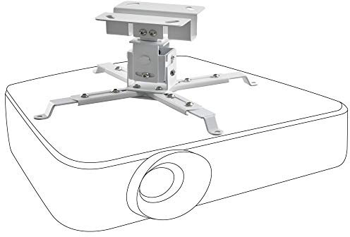 celexon Support de Plafond Universel - orientable et inclinable MultiCel 1200W - Distance au Plafond de 12cm - jusqu'à 25 kg - Blanc