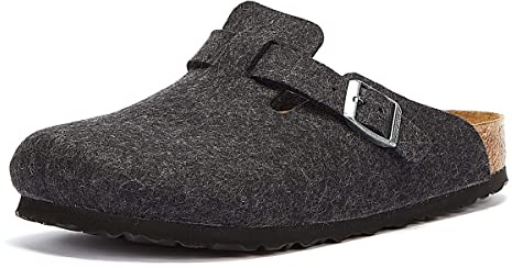 Birkenstock Boston, Unisex-Adults' Clogs, Grey (Anthracite), 7 UK (40 EU)