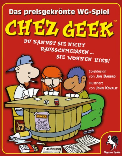 Pegasus Spiele 17300G - Chez Geek, das WG-Kartenspiel