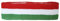 Flaggenfritze Stirnband Motiv Fahne/Flagge Ungarn + gratis Aufkleber