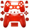 Carcasa completa con botones para mando inalámbrico PS4 (rojo)