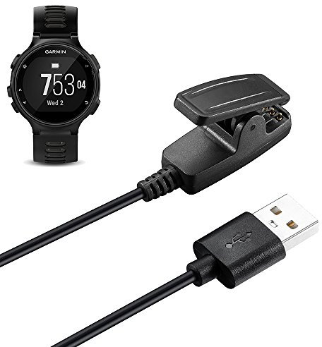 Kissmart Compatible with Forerunner 735XT Charger, Replacement Charging Cable Clip Cord for Garmin Forerunner 735XT Smart Watch