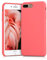 kwmobile Hülle kompatibel mit Apple iPhone 7 Plus/iPhone 8 Plus Hülle - Silikon Handy Case - Handyhülle weiche Oberfläche - kabelloses Laden - Neon Koralle