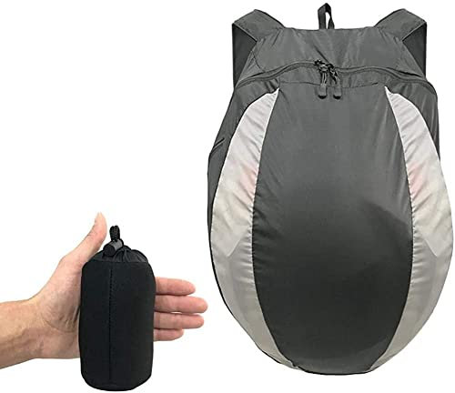 Jbsceen Helmrucksack Faltbarer Mehrzweck Tagesrucksack, Staubschutz, leichte Aufbewahrungstasche für Motorradhelme Sporthalle Ausbildung Wanderreisetaschen, groß 28L
