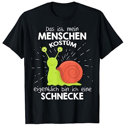 Mein Menschen Kostüm Bin ich ein Schnecke, Halloween Outfit T-Shirt