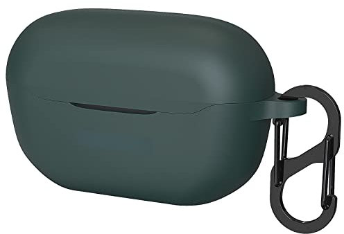 Geekria Silicone Case Cover Compatible with JBL Endurance Race True Wireless Earbuds, Earphones Skin Cover, Protective Carrying Case with Keychain Hook, Charging Port Accessible (Grün)