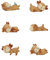 Sharplace 6 Stück Rehkitz Figur Ornamente Miniatur Tierfiguren Party Tischdekoration Niedliche Baby Hirsche Figuren Spielzeug Weihnachten Geburtstag Geschenke