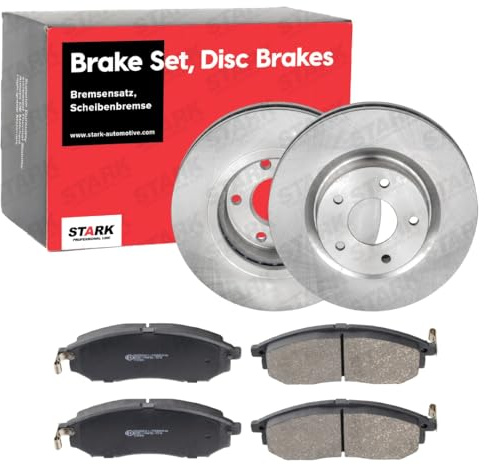 STARK SKBK-10990817 Bremsenset Vorne Belüftet 320mm - Bremsen Set mit Bremsscheiben und Bremsbeläge Satz