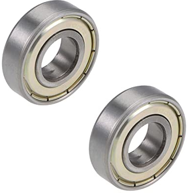 PATIKIL 2 Stück Rillenkugellager 12 mm x 28 mm x 8 mm Chromstahl 6001ZZ