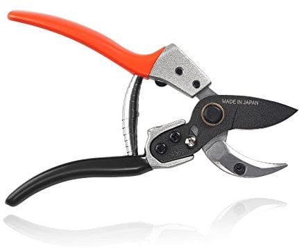 Sécateur à enclume TONMA [fabriqué au Japon] Sécateur de jardin professionnel de 8 pouces et ciseaux d'élagage avec poignées ergonomiques, sécateur outil de jardinage coupe-branches pour plantes
