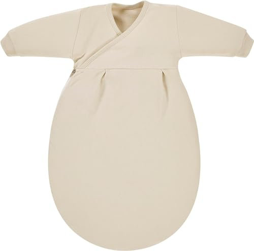 Dein Kinderland Alvi Baby Mäxchen Innensack im SET mit Alvi Dreiecks-Halstuch | Sommerschlafsack | Babyschlafsack | (Beige, 50)