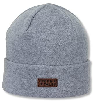 Sterntaler Unisex Kinder Mütze Baby Beanie Mütze Fleece, hellgrau, 55
