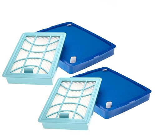 vhbw Filter-Set Ersatz für Philips CP0617+CP0616 | FC8003/01 für Staubsauger - 4x Filter (Abluft-Filter, Ansaugfilter)