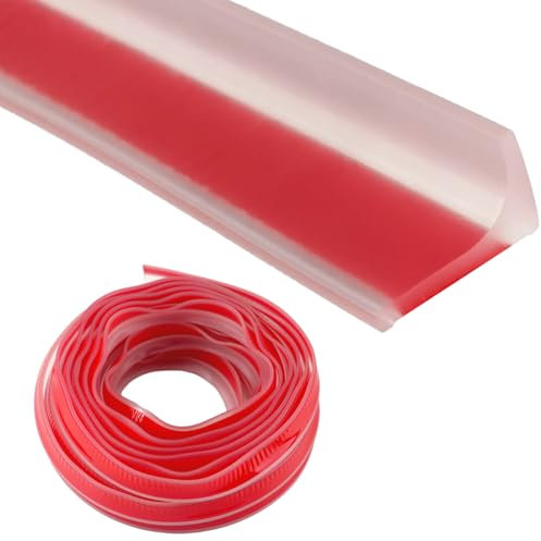 10M*20MM Schwallschutzleiste Dusche Selbstklebend Set, Transparent Gummilippe Wasserstopper Dusche Boden, Duschschwellen-Wasserdamm TüRdichtung Duschwasserstop, für Bäder, Küchen, Waschbecken