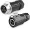 CNLINKO LP-16 3 PIN Industrieller Wasserdichter Steckverbinder,IP68 Rundsteckverbinder, PBT Kunststoffgehäuse Quick Plug Aviation Connector M16 Stecker und Buchse (3 Poliger）