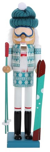 Ciieeo Decoración Navideña De Madera Marioneta Papá Noel para Fiesta Adorno Festivo para Interiores Y Exteriores Estilo Adorable Y Duradero para Jardines Y Salones