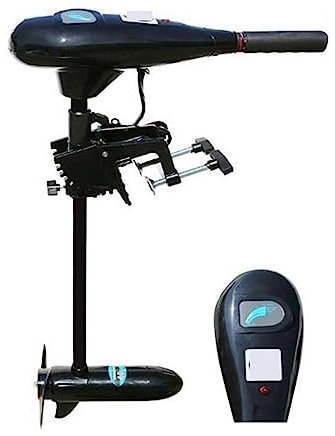 SHEHUALI Außenborder 40LBS 12V 6KM/H elektrischer Trolling-Motor for Schlauchboot, Außenbordmotor und Motorhalterung, Boots-Kajak-Anzug-Kombination Trolling-Motor