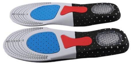 minkissy Eva Dämpfende Einlegesohlen Für Basketball Fußball Atmungsaktive Schweißabsorbierende Schuhpads Für Sport Und Schwarz