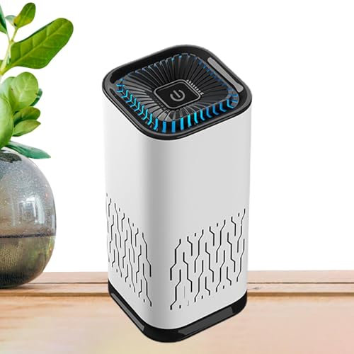 Purificador de aire para coche, eliminador de olores, purificador de aire de escritorio, purificador de aire inalámbrico, de filtración de 3 etapas, purificador de aire portátil de viaje,