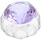 Beaupretty copa de cristal para uñas Clavos gel constructor condujo gel de pegamento de uñas sólido tapa monómero accesorio de manicura taza de líquido de uñas Cristal Púrpura