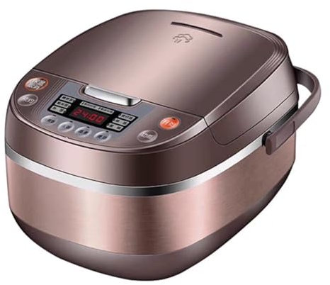 BsxiouY Cuiseur À Riz Automatique, Cuiseur À Riz avec Bol en Céramique À Induction Et Bol en Céramique, Cuiseur À Riz Intelligent 700W, 4-6 Personnes, Poêle Antiadhésive,3l
