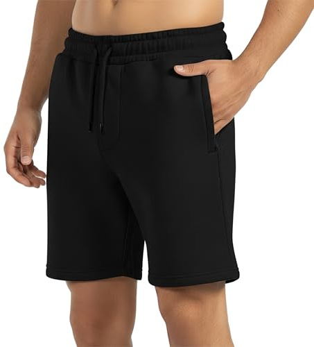 SMILODOX Shorts Herren Rion, Regular Fit Sportshorts mit Reißverschlusstaschen, Fitnessshorts elastischer Bund & Kordelzug, Workout Trainingshose, Ideal für Gym, Freizeit & Streetstyle