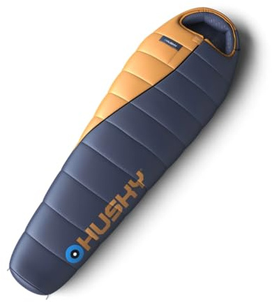 Husky Enjoy Sleeping Bag 4 Seasons up to -25°C, Warm Winter Mummy Sleeping Bag for Adults, Winter Sleeping Bag for Camping, Trekking and Outdoor Use