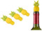 4Pcs Pineapple Silicone Wine Stoppers - Reusable Bottle Caps & Funny Decor for Wine Bottles